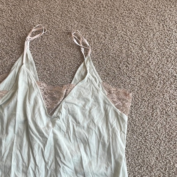 Anthropologie Floreat Mint Green Sleep romper medium - Picture 3 of 6